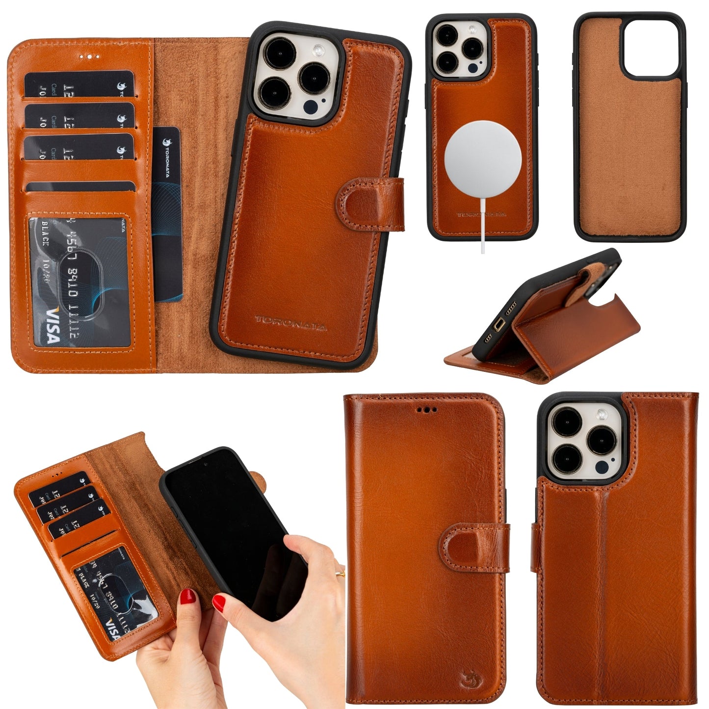 Casper Leather iPhone 14 Pro Wallet Case | MagSafe-5