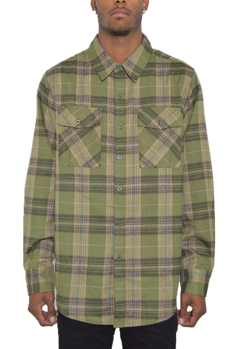 Brushed Flannel Shirt-11