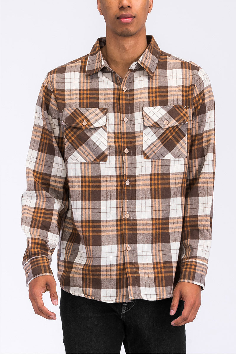 Brushed Flannel Shirt-0