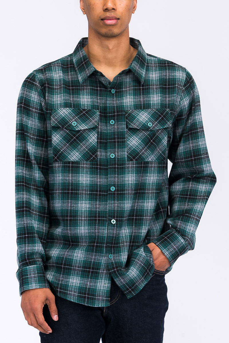 Brushed Flannel Shirt-6