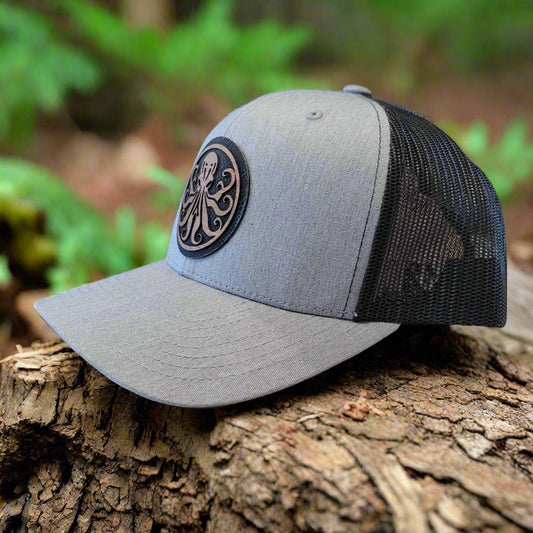 Octopus Wooden Patch Hat-0